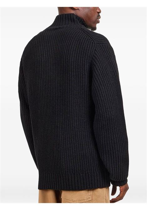 detroit half zip sweater man black CARHARTT WIP | I03539889.XX